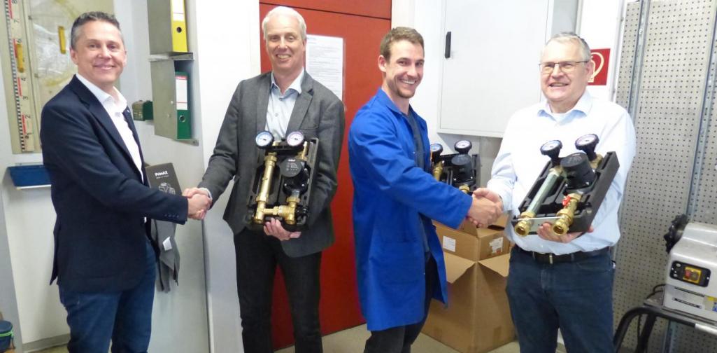 Übergabe von Pumpengruppen